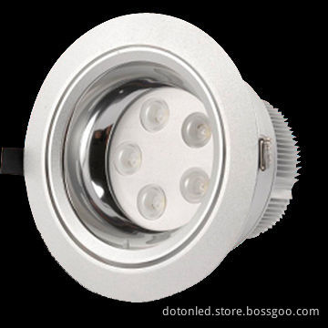 High-powered LED Ceiling Light with 5W Power, 100 to 240V AC Input Voltage, CE-/RoHS-certified